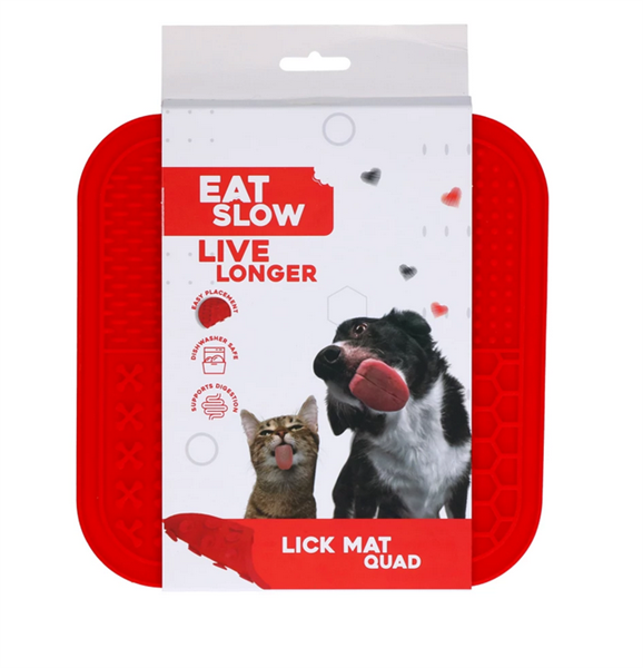 Eat Slow Live Longer Lick Mat Quad