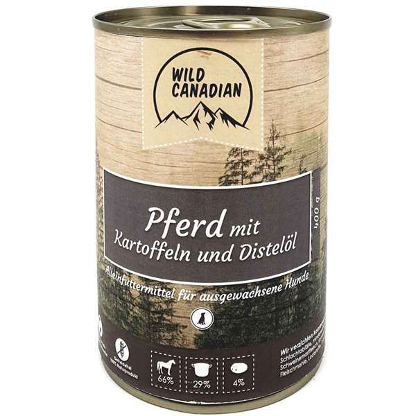 Wild Canadian Pferd mit Kartoffeln &amp; Distelöl